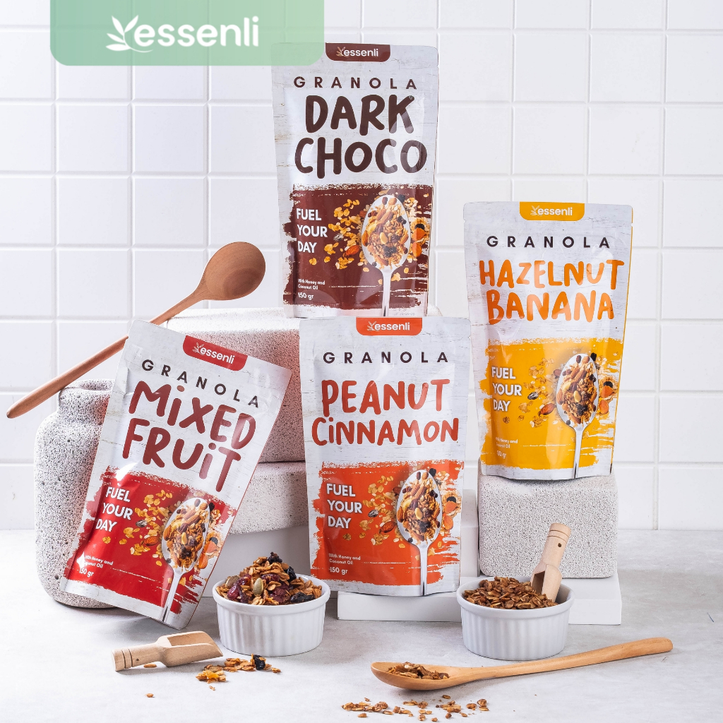 

ESSENLI Granola Sereal Sarapan Diet Sehat Oat Meal