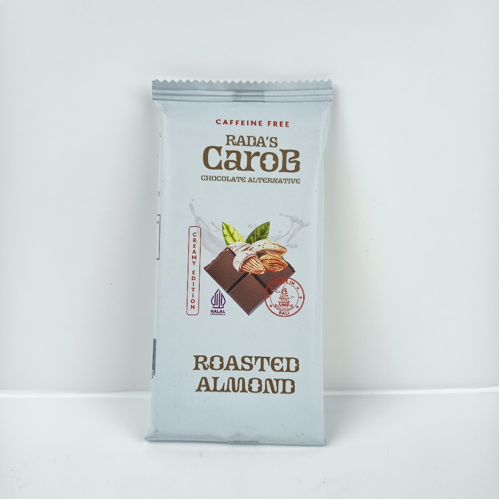 

Rada's Carob Cokelat Alternatif Almond Panggang 50Gr Bebas Kafein Creamy Edition Roasted Almond Food Snack Makanan Coklat Cokelat Cemilan