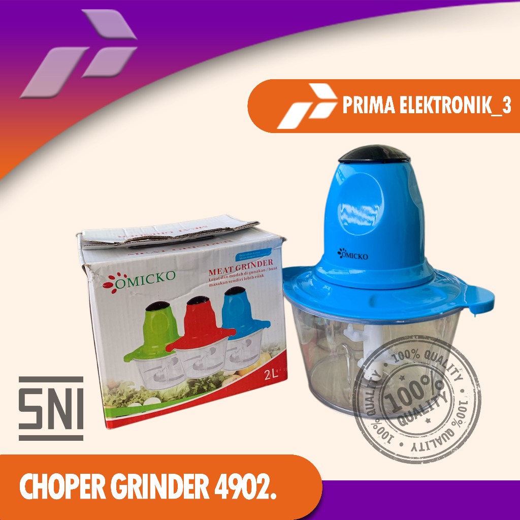 Choper Meat Grinder Omicko Original 2L / Meat Grinder Food Processor / Penggiling Daging