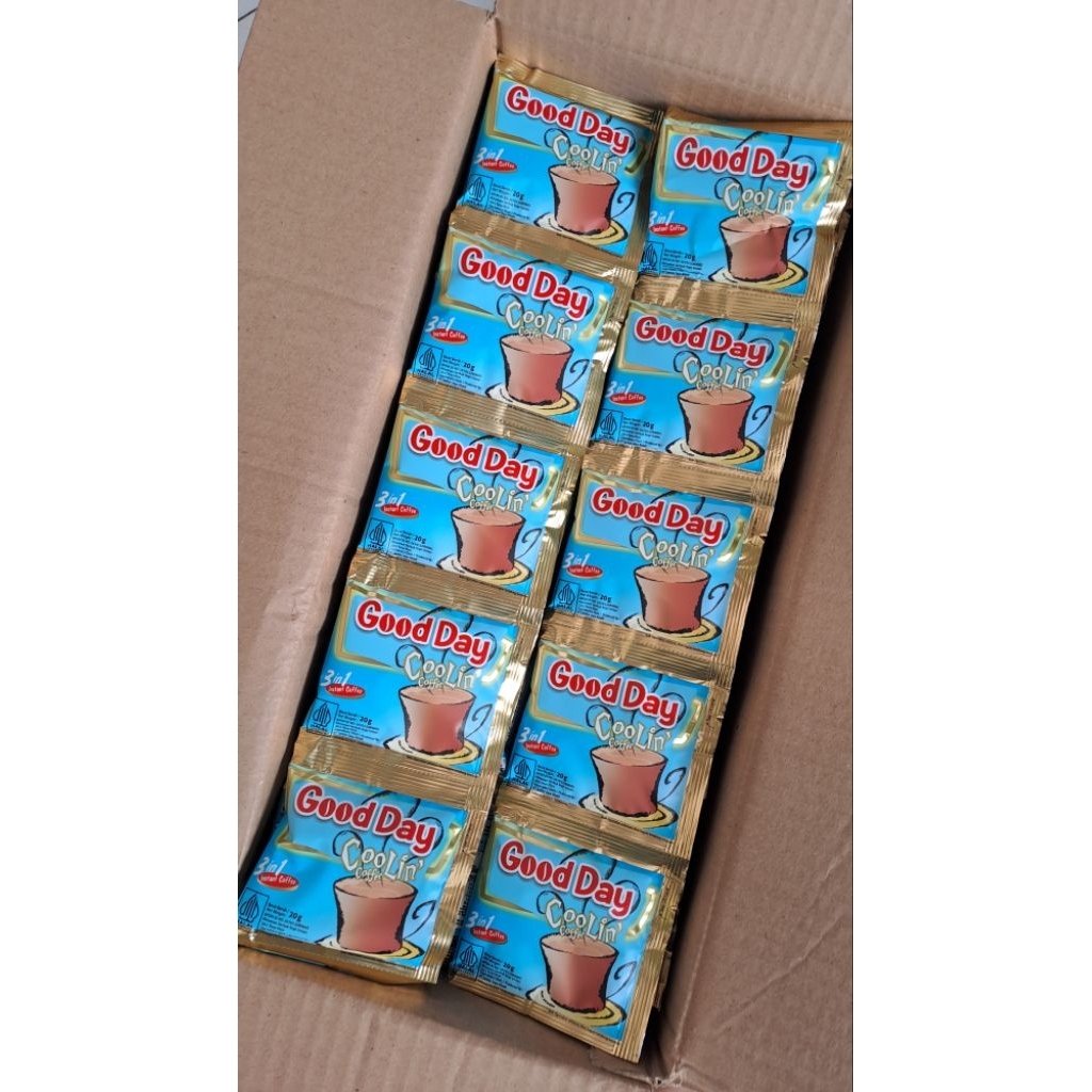 

[READY STOCK] PROMO GOOD DAY COOLIN COFFEE 20gr 1 RENCENG 10 SACHET