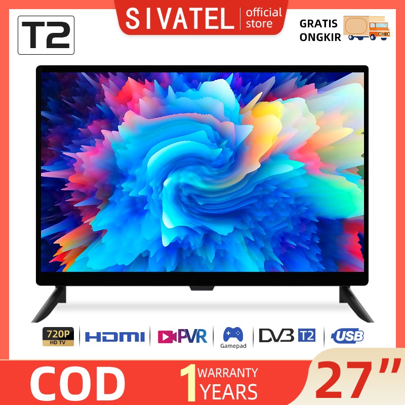 Sivatel TV LED Digital  27/21/22/24/25 inch HD Ready Televisi Murah