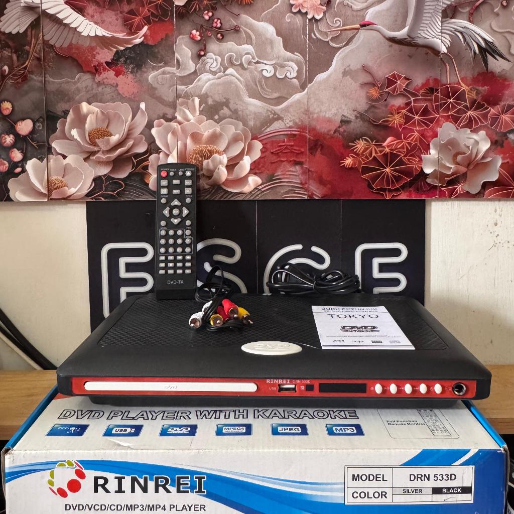 ORIGINAL DVD PLAYER RINREI DRN-533D DVD PLAYER PEMUTAR CD DVD PLAYER RINREI PEMUTAR DVD MEDIA PLAYER