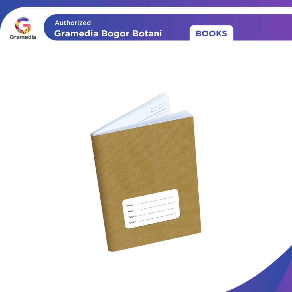 Gramedia Bogor - Estudee B5 Sampul Coklat Isi 10