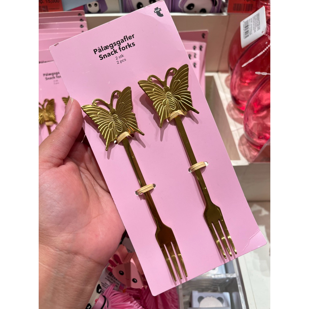 [Flying Tiger] Snack Forks Butterfly - 2 set