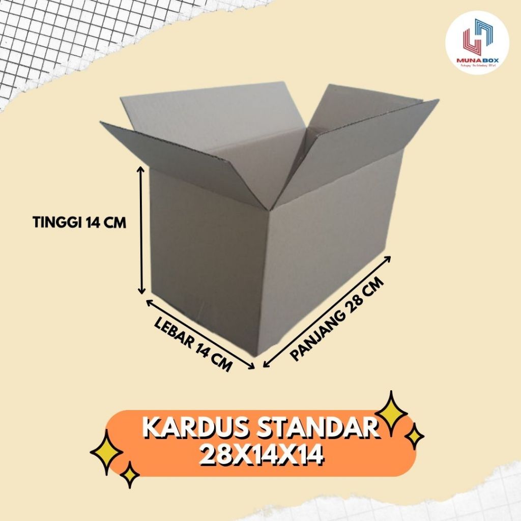 

Kardus Standar Box 28x14x14 Kardus Packing