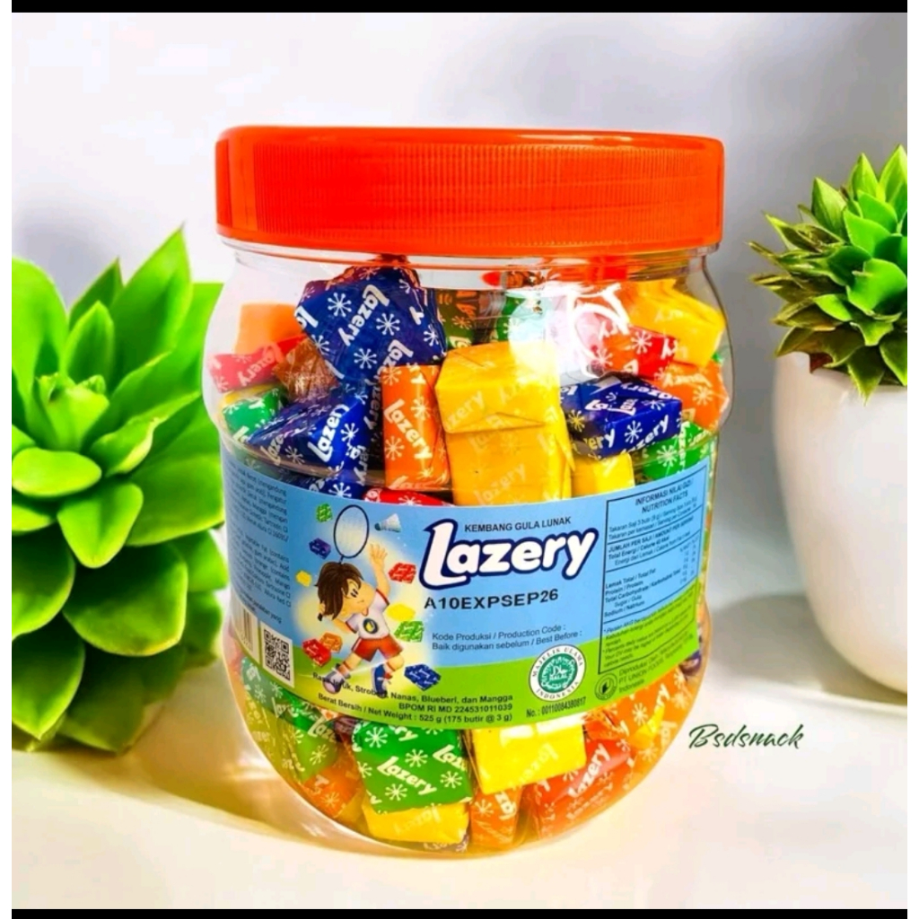 

Permen lazery sugus bentuk kotak isi 175 pcs