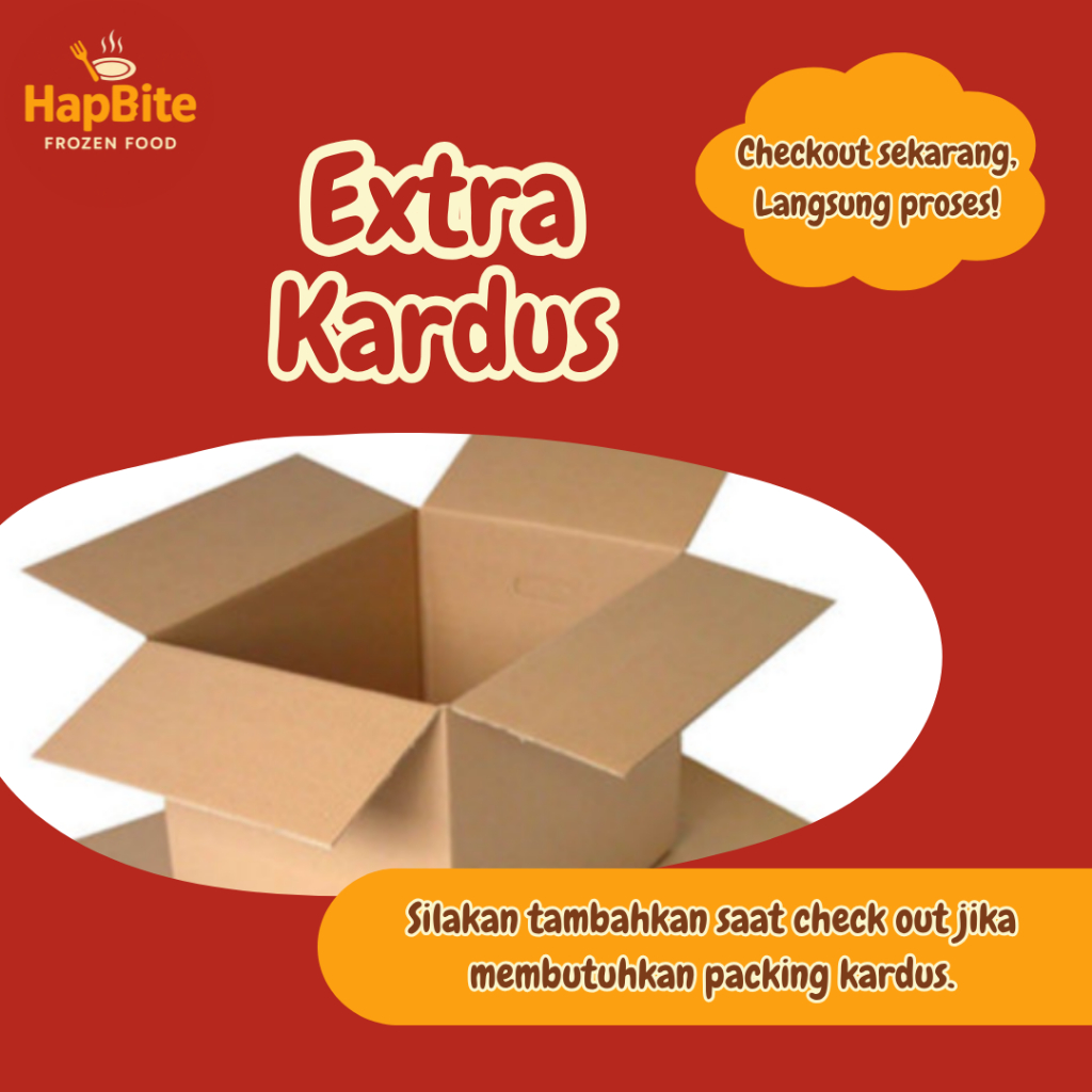 

Extra Kardus Untuk Packing Lebih Aman (Terutama Hash Brown)