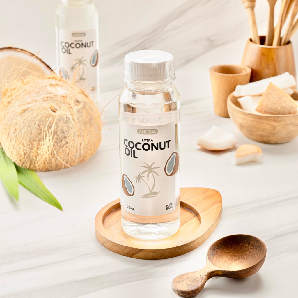 

Pure Extra Coconut Oil 250ml - Ameena Minyak Goreng Kelapa 100%