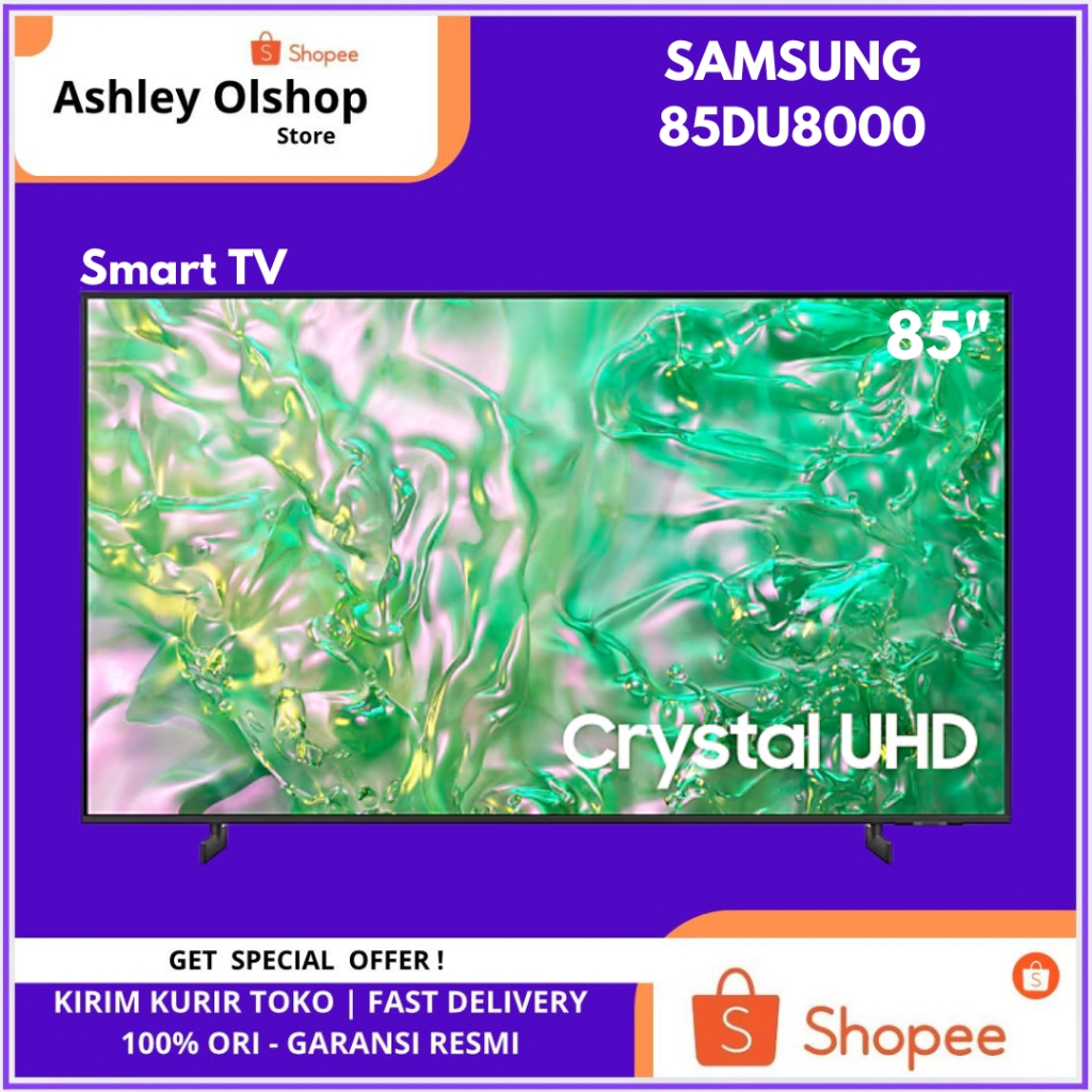 Smart TV Samsung 85 Inch UHD 4K 85DU8000 Samsung UA85DU8000KXXD 85 4K Smart TV