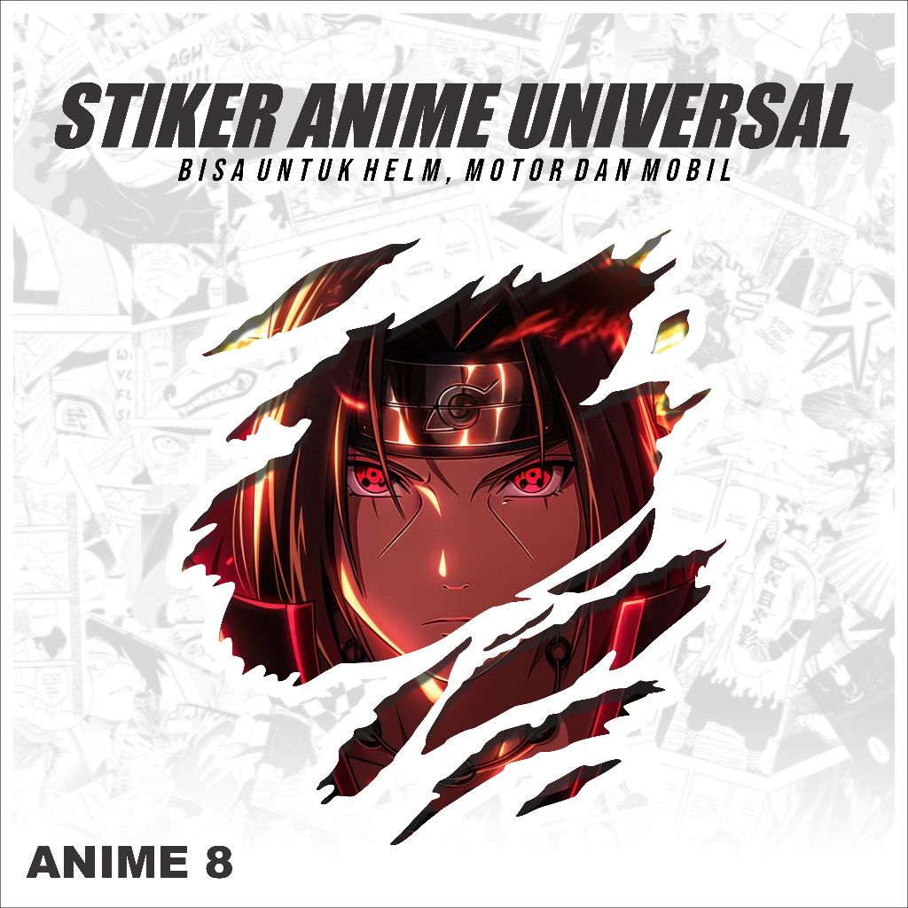 

STICKER ANIME UNIVERSAL-STICKER ANIME VIRAL-STICKER VINYL/UV TRNSPRN-STIKER CUTTING HELM MOTOR MOBIL
