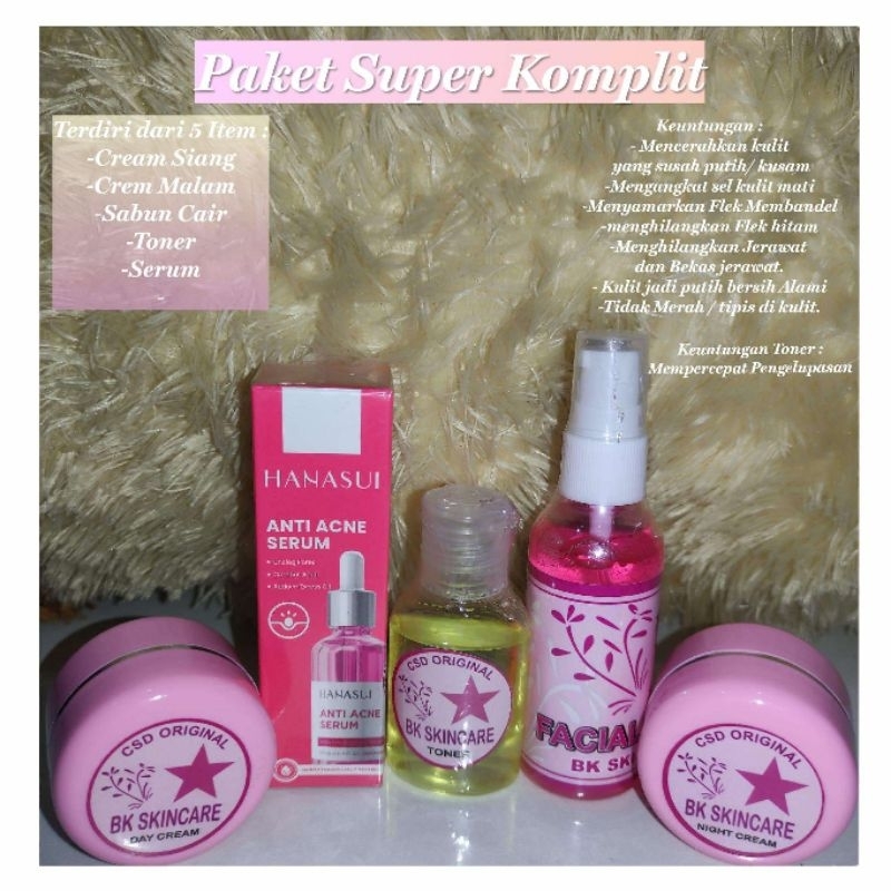 Total Orderan Bunda.. Produk Csd BK skincare.. Bestseller