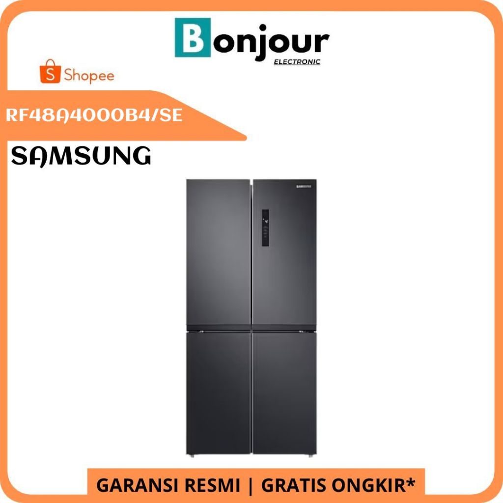 SAMSUNG RF48A4000B4 Kulkas Multi Door Twin Cooling Plus 511L RF48A4000