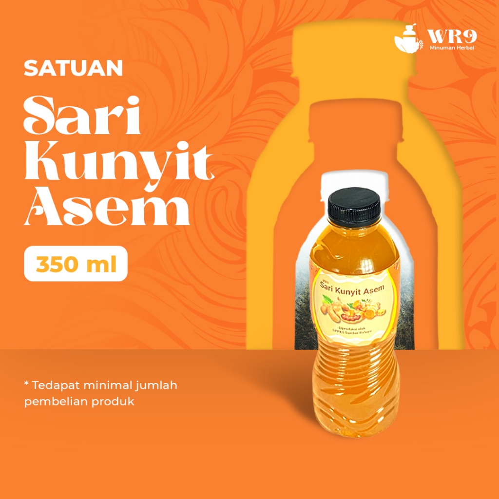 

Minuman Sari Kunyit Asam 350 ml (Satuan) | Minuman Segar dan Menyehatkan by WR9