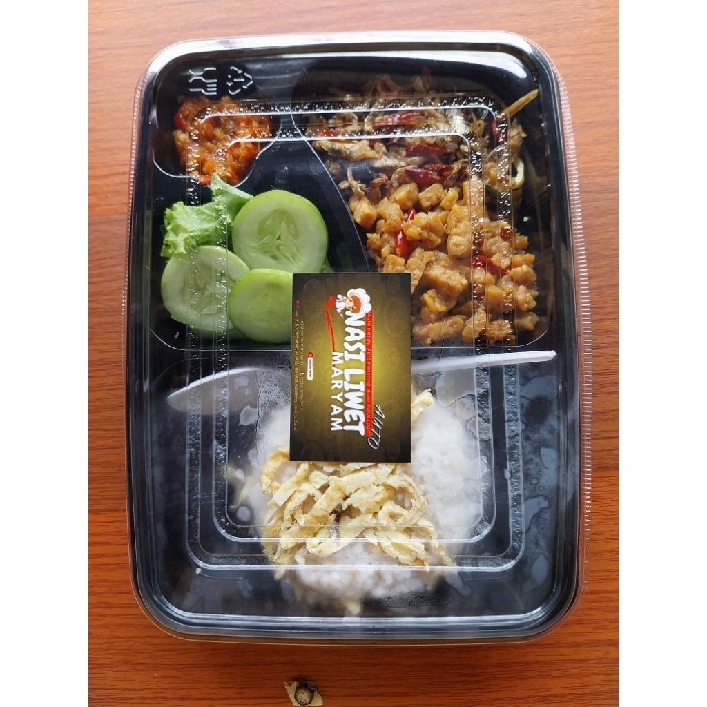 

nasi liwet maryam isi tumis teri box bento