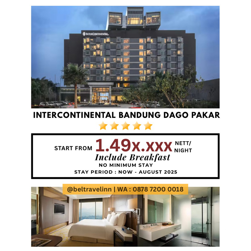 Voucher Hotel InterContinental Bandung Dago Pakar