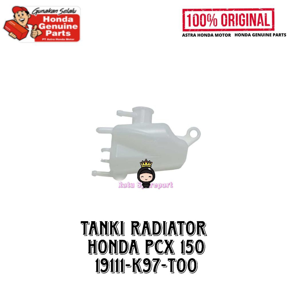 Tanki Radiator Honda PCX 150 Original - Tanki Radiator PCX 150 - Tanki Cadangan Radiator PCX 150 - T
