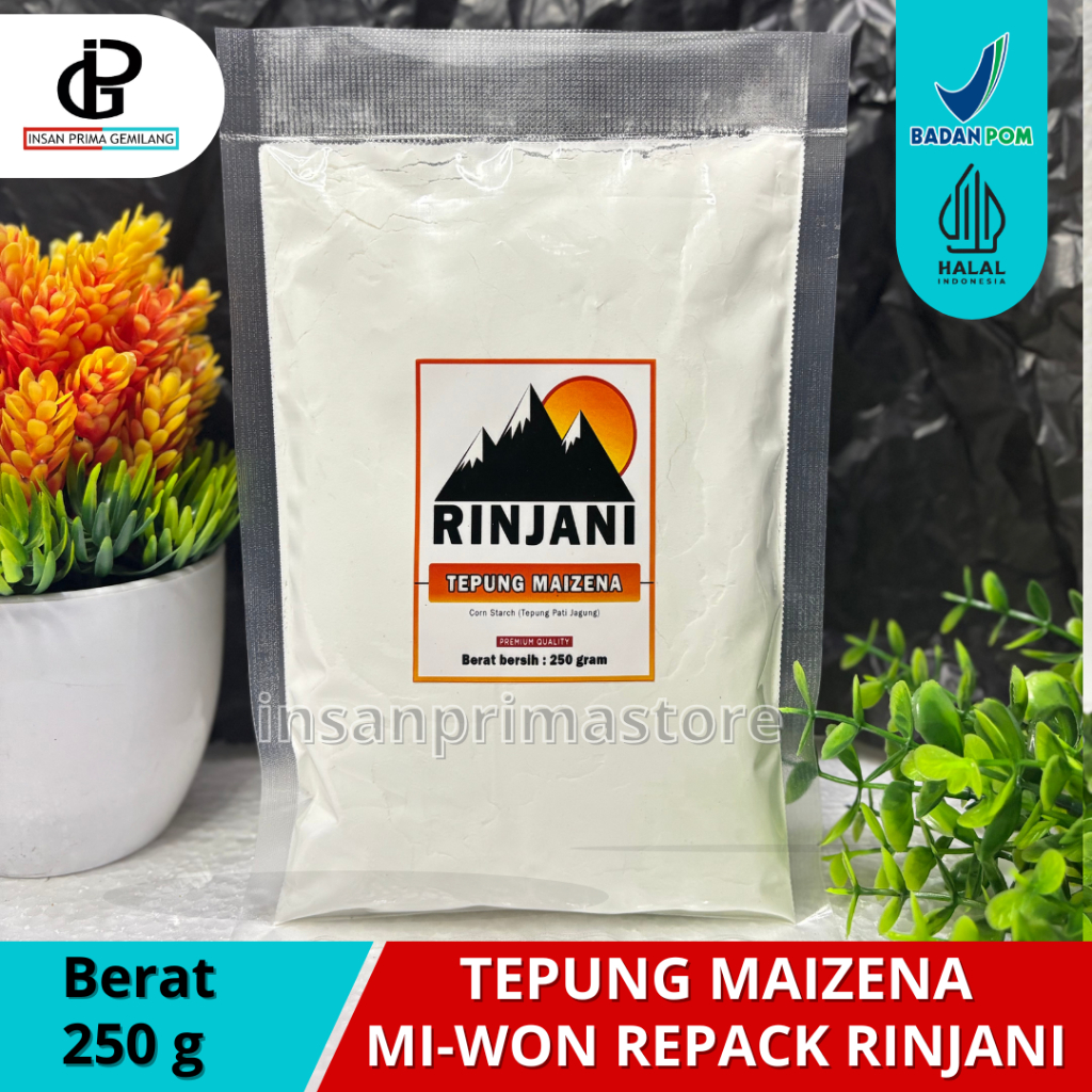 

Tepung Maizena 250 gr / Corn Starch / Tepung Pati Jagung MI-WON RINJANI Makanan