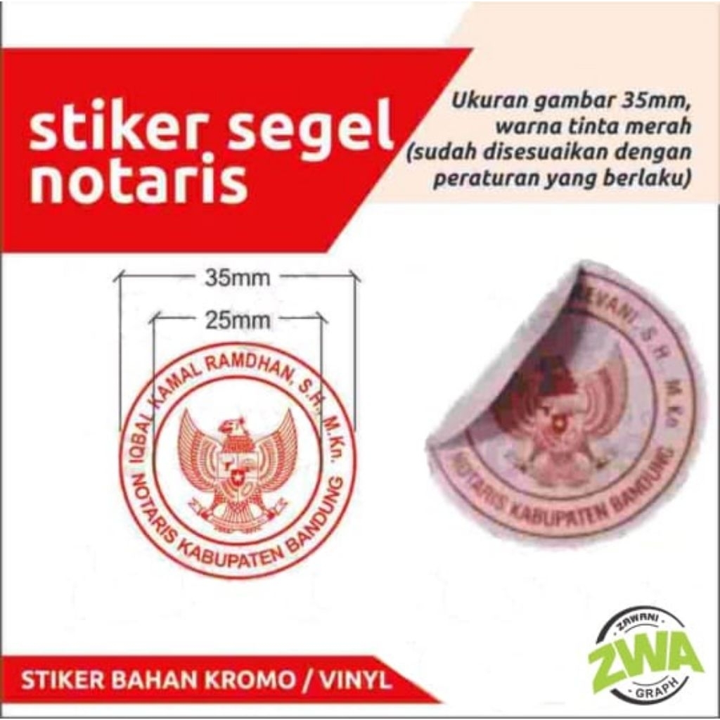 

Stiker Segel Notaris