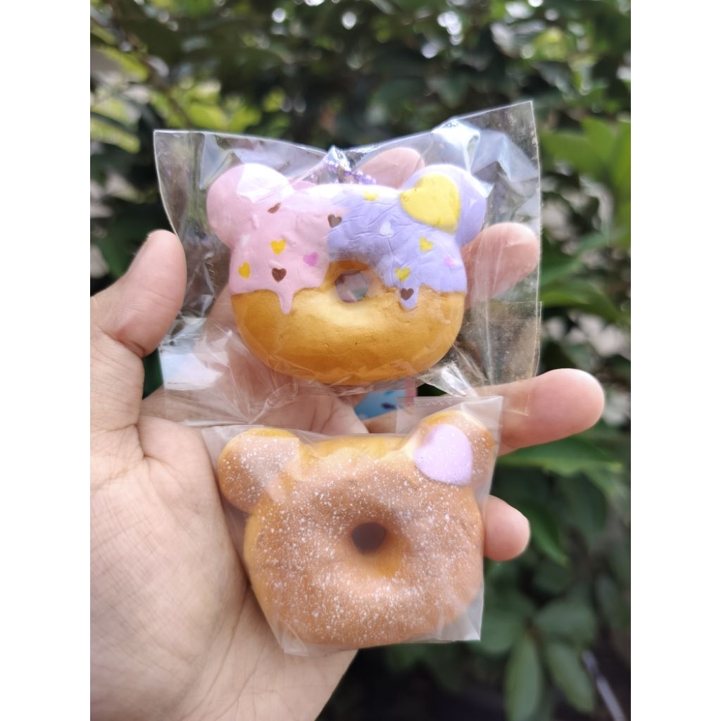 Squishy License Mini Yummiibear Cinnamon Donut & Mini Yummiibear Mermaid Donut by Creamiicandy