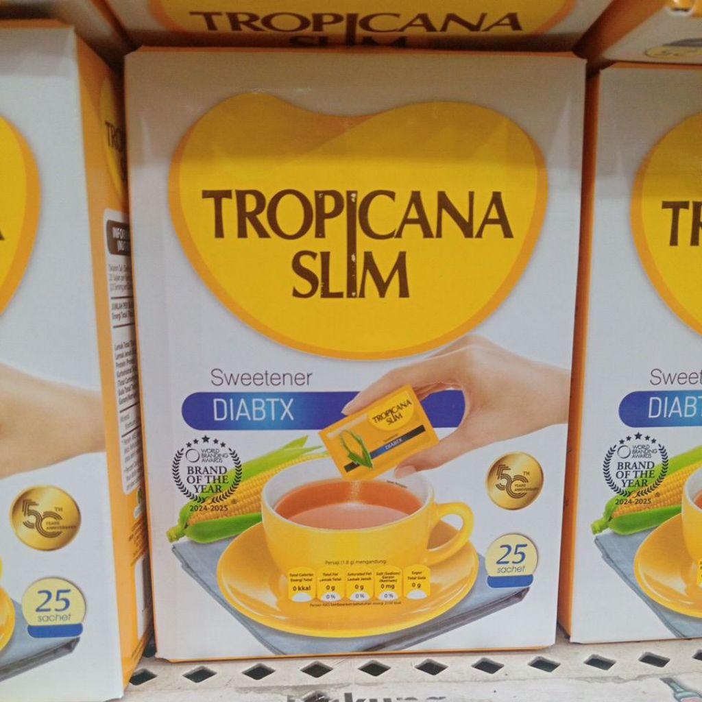 

Tropicana Slim Sweetener Diabtx Isi 25