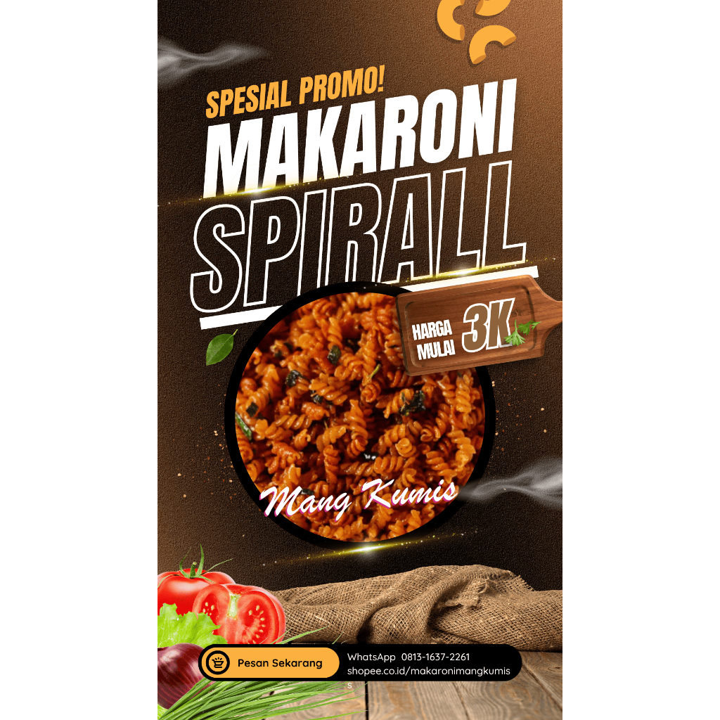 

Spirall Pedas Mang Kumis - Extra Daun Jeruk -250 Gram
