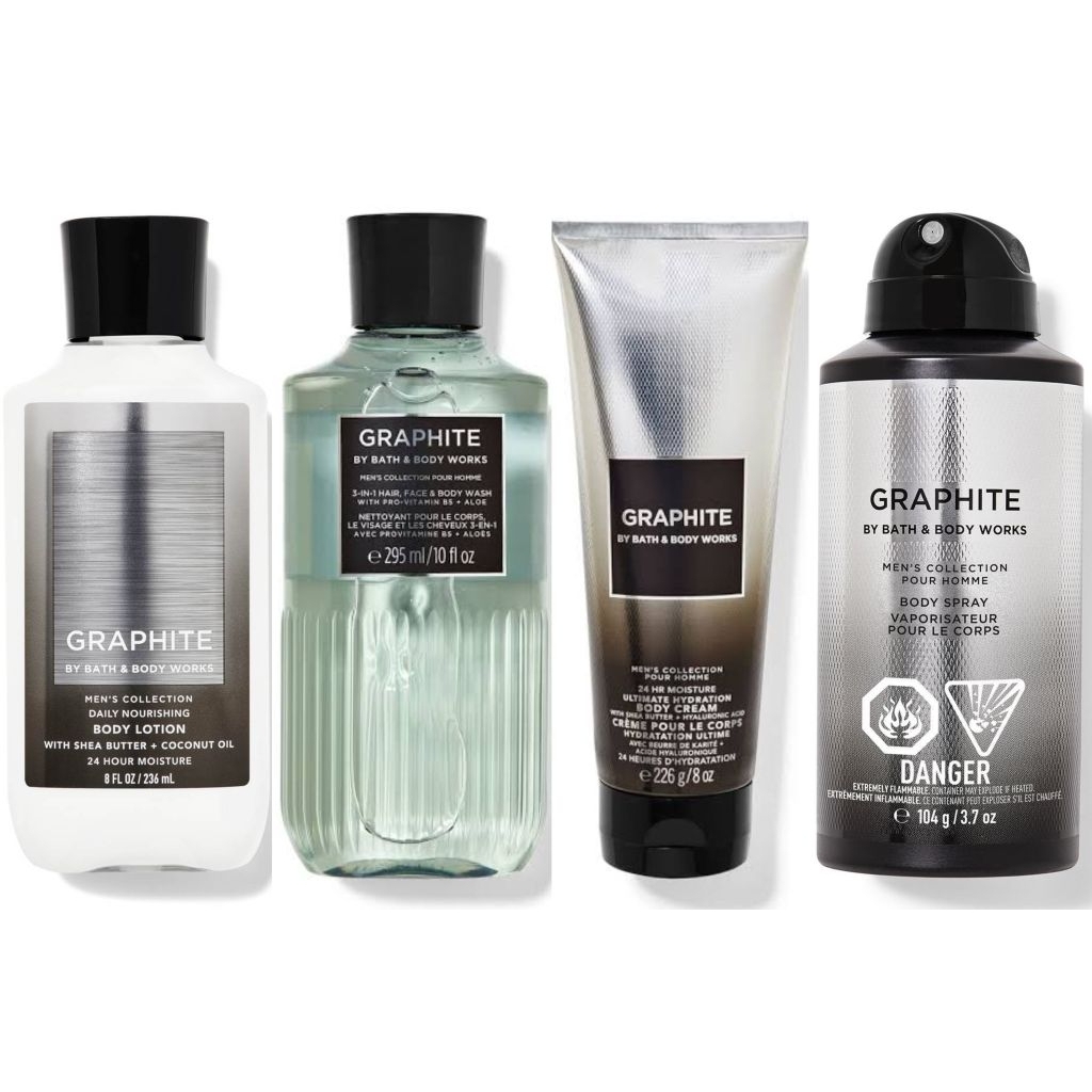 BBW Bath and Body Works FOR MEN GRAPHITE collection