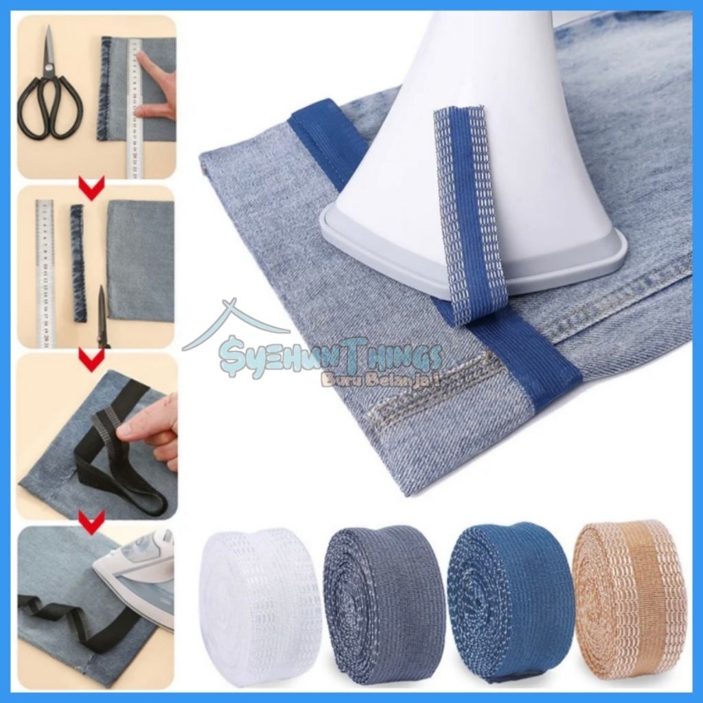 Lem Kain Tanpa Jahit/Lem Penambal Kain Universal/Pemendek Celana Jeans Instan