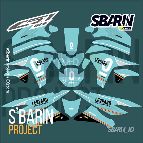 Decal Honda CS1 - Leopard I Sbarin Project