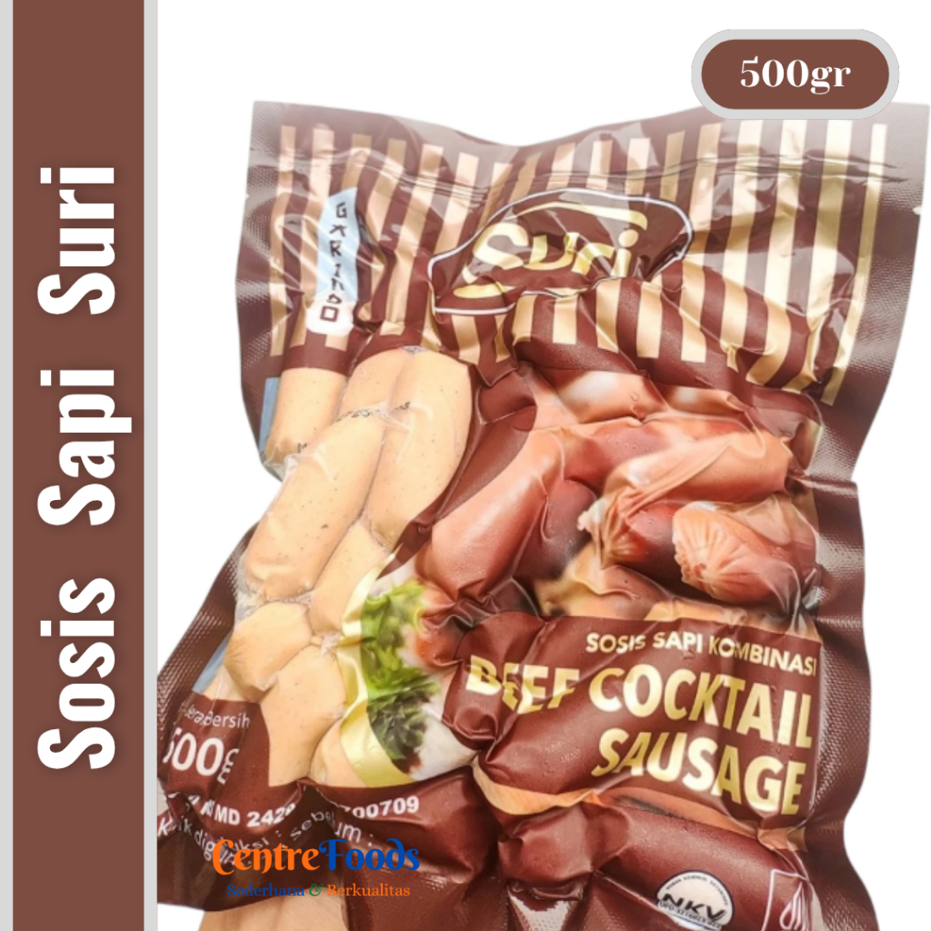 

Sosis Sapi Kombinasi Mini - Beef Cocktail Mini SURI | 500gr [ Harga Per BKS ]