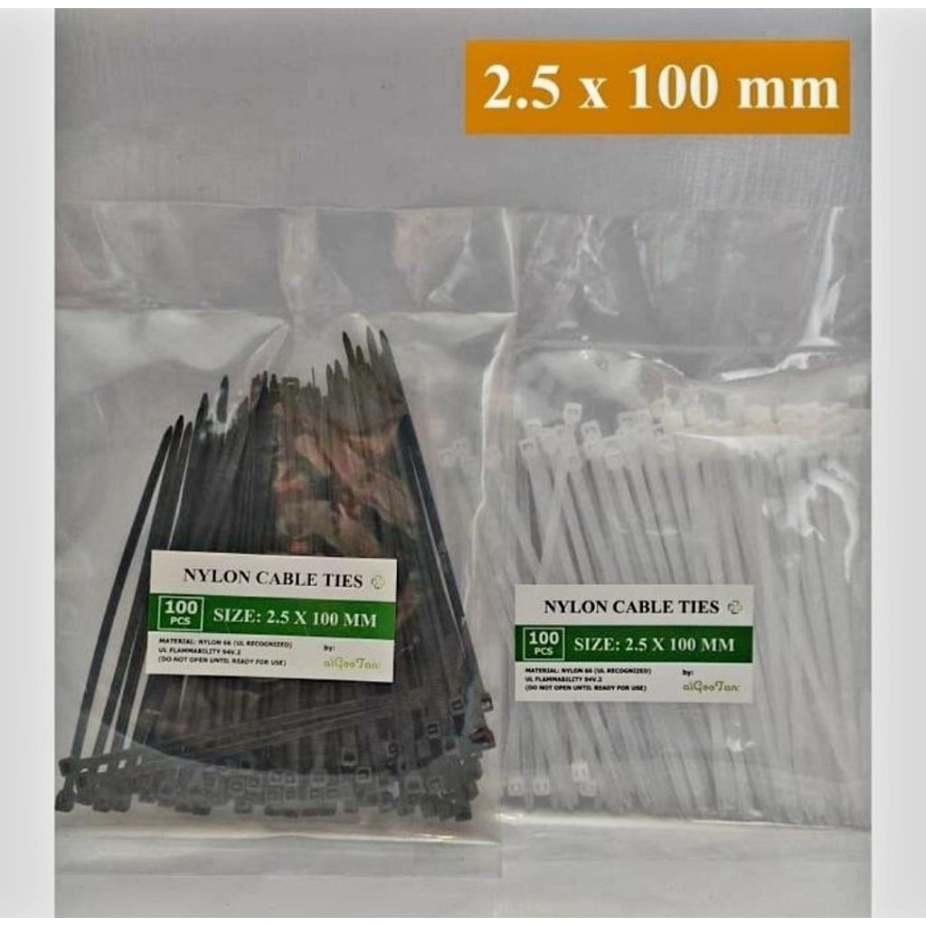 

TERMURAH Cable ties 100ml isi 100pc Pengikat plastik Olshop 10cm