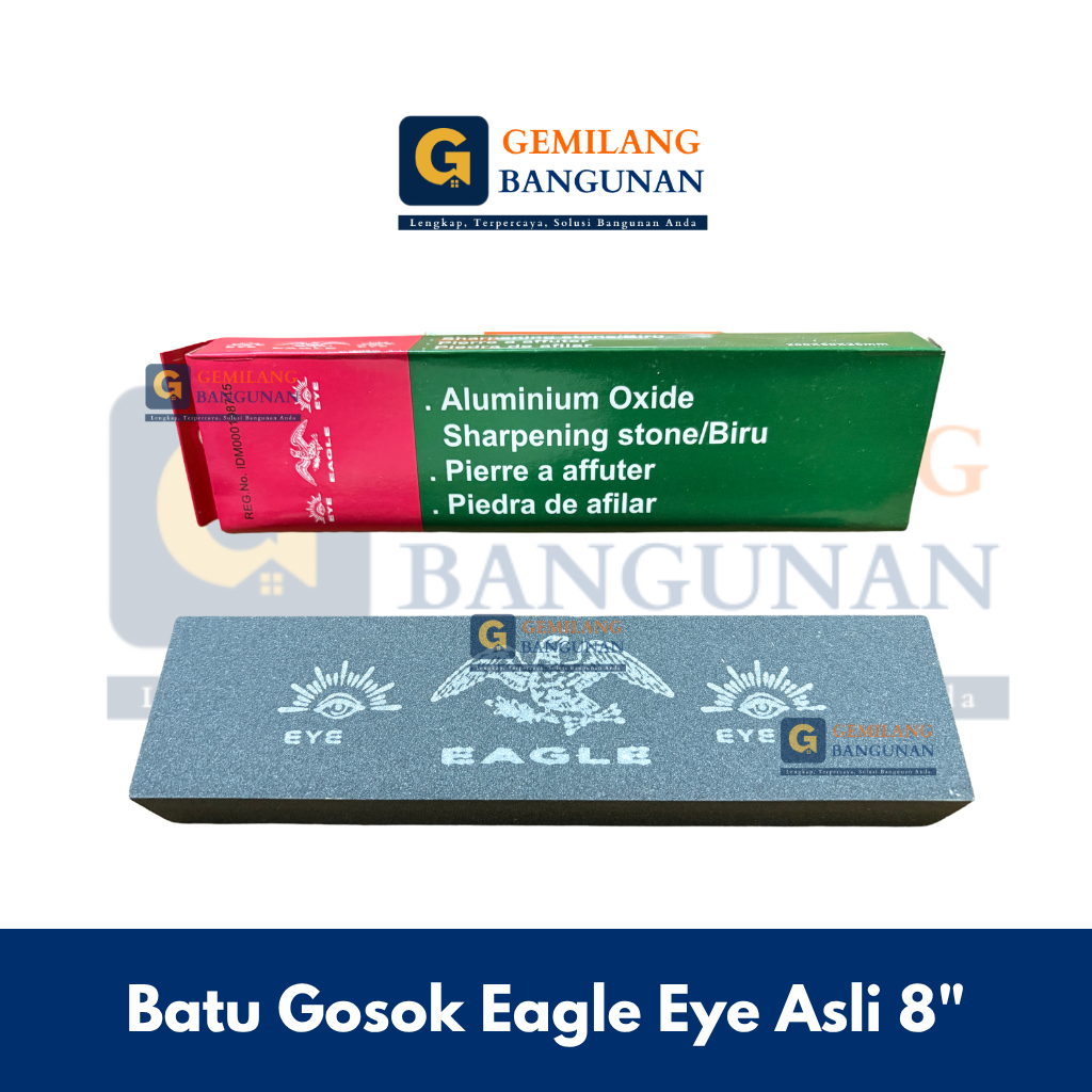Batu Gosok CAP MATA EAGLE Asli / Batu Gosok Eagle Eye / Batu Asah Kombinasi / Batu Pengasah Pisau Uk