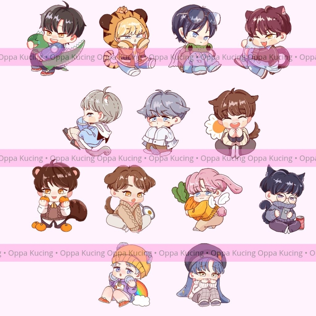 

Chibi Seventeen | Kit untuk Digital Journal, Scrapbook, Digital Planner, Sticker, dll