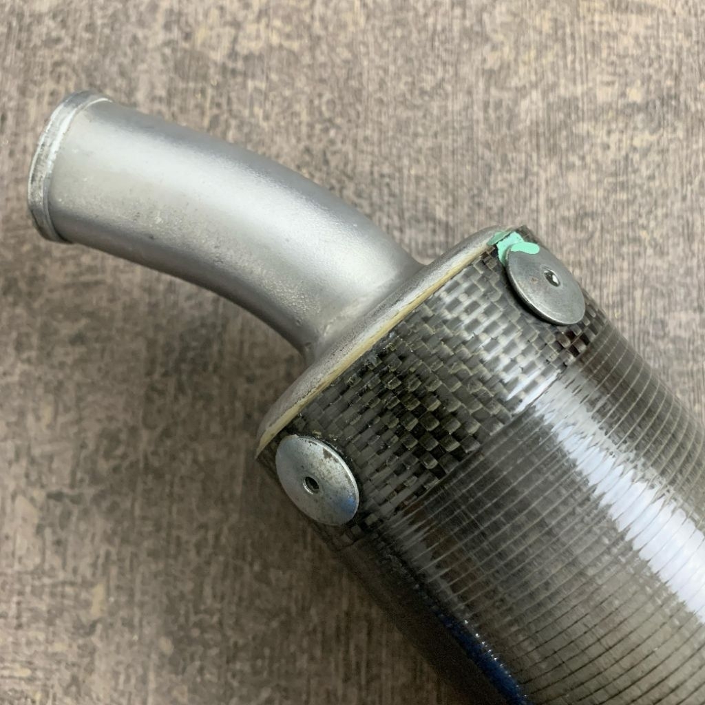 silencer TZ 125 carbon copotan original