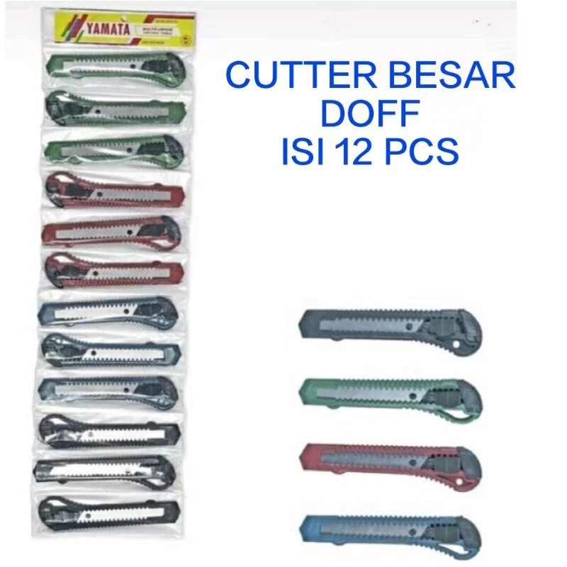 

12 Pcs Cater Besar Harga Promo Kater Cutter 12 Pcs / Cater Pisau Cutter Serbaguna Doff