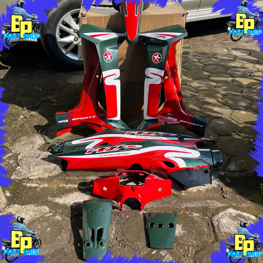 Cover Body Yamaha Fiz R Caltex Set Stiker