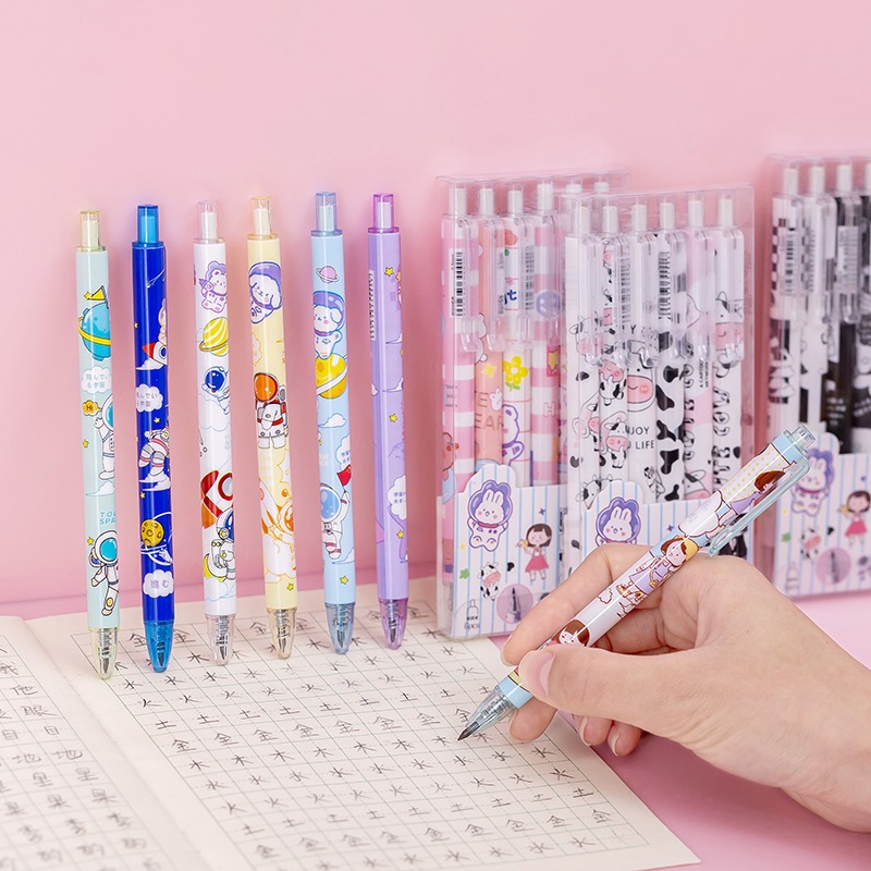 

Pulpen Set Karakter Lucu Pulpen Mekanik Isi 6Pcs Bolpoin Gel dengan Desain Unik dan Menarik Motif Kartun