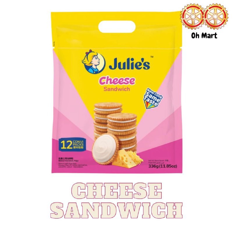 

Julies Cheese Sandwich 336gr pack isi 12 cemilan