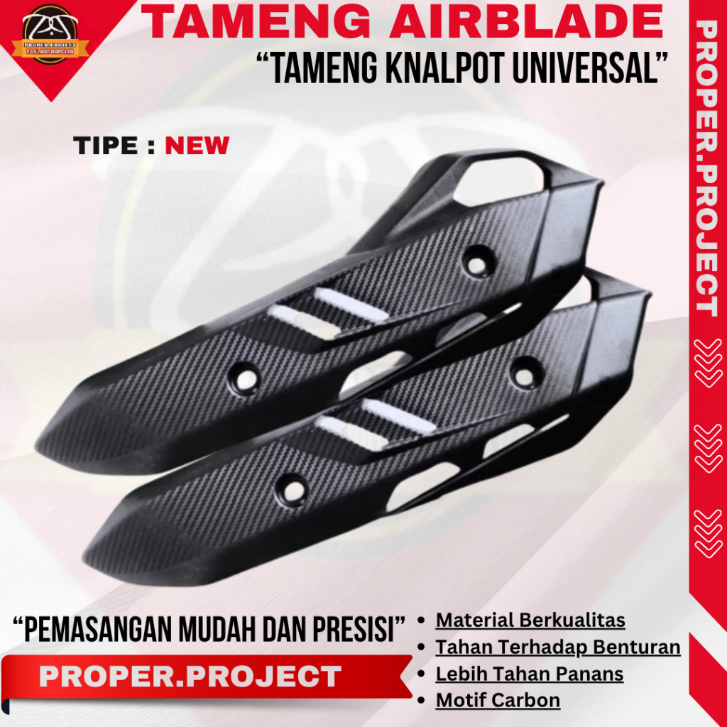 COVER TUTUP TAMENG KNALPOT AIRBLADE VARIO 125 150 160 ABS CBS PCX CBU AIRBLADE VIETNAM Tameng