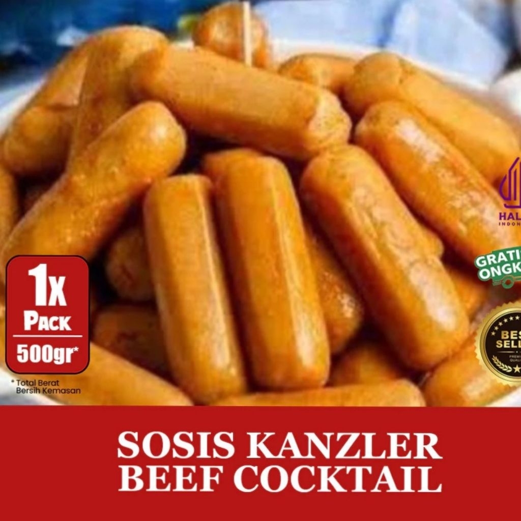 

Kode E. Kanzler Sosis Beef Cocktail 500gr