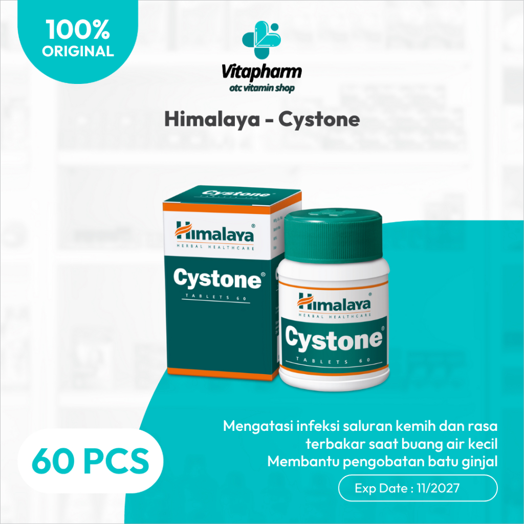 Himalaya Cystone 60 tablet - pencegahan dan pengobatan batu ginjal dan nyeri saluran kemih