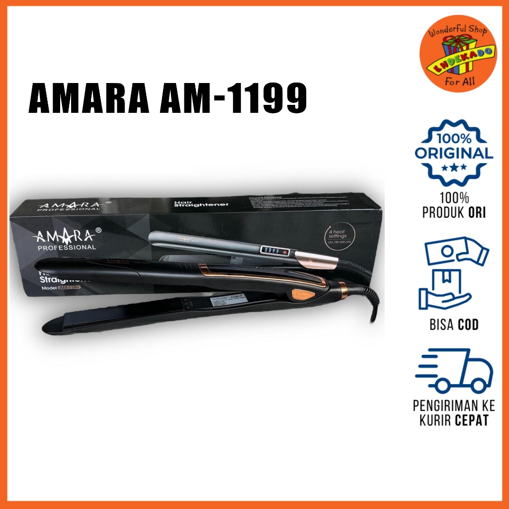 AMARA Professional Hair Straightener AM-1199 - Catokan Rambut