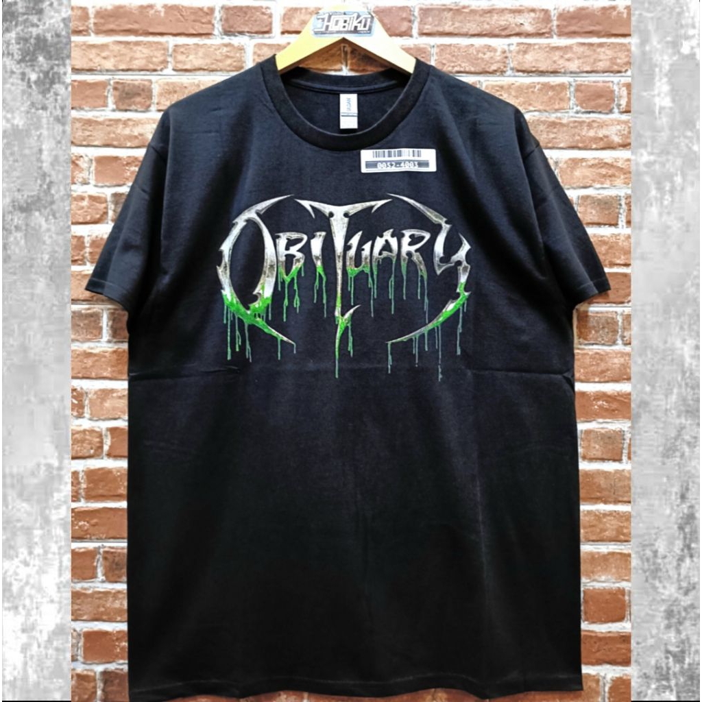 Kaos Original Import/ OBITUARY / Logo - Slowly We Rot