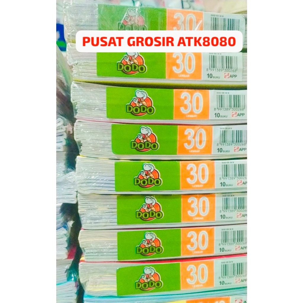 

[PGATK] JUAL 10 PCS Buku Tulis DODO BY SIDU. COVER KEREN Murah 30 Lembar (1 PAK isi 10 buku)