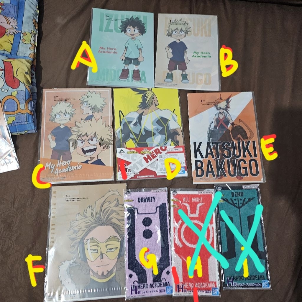 original merch bnha boku no hero academia clearfile