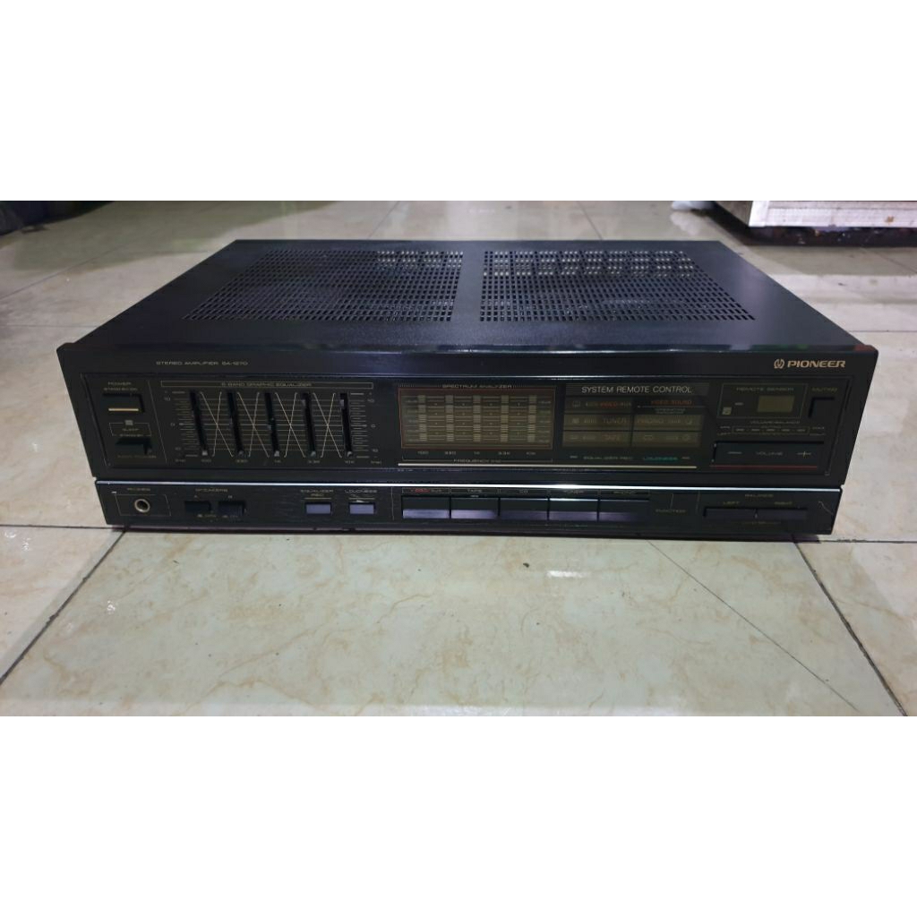 power amplifier vintage made in japan pioneer sa-1270 stereo intergrated second bekas normal siap pa