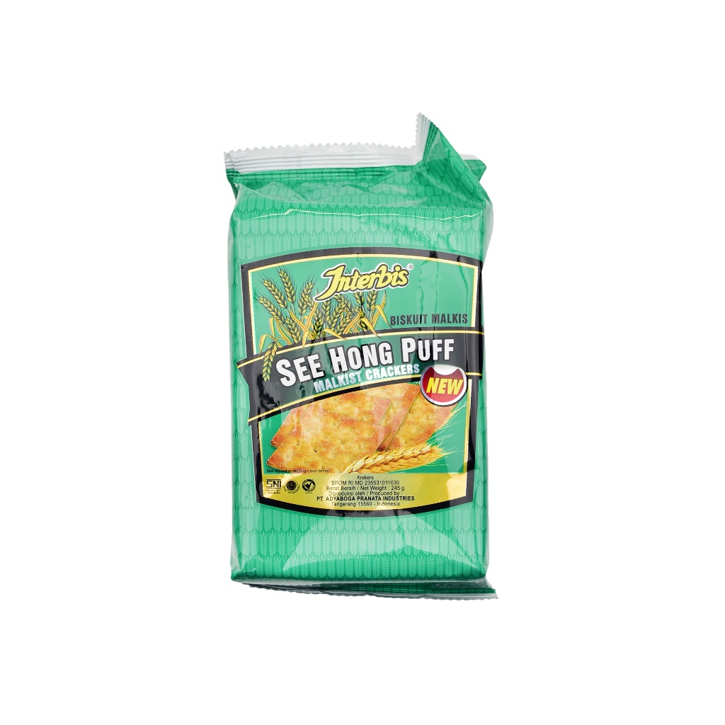 

Biskuit Krekers INTERBIS SEE HONG PUFF Malkist Crackers Biscuit 245 gr