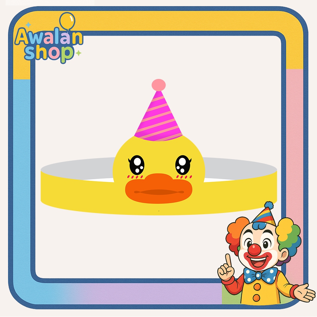 Topi Ulang Tahun Pesta Anak Perempuan Bebek