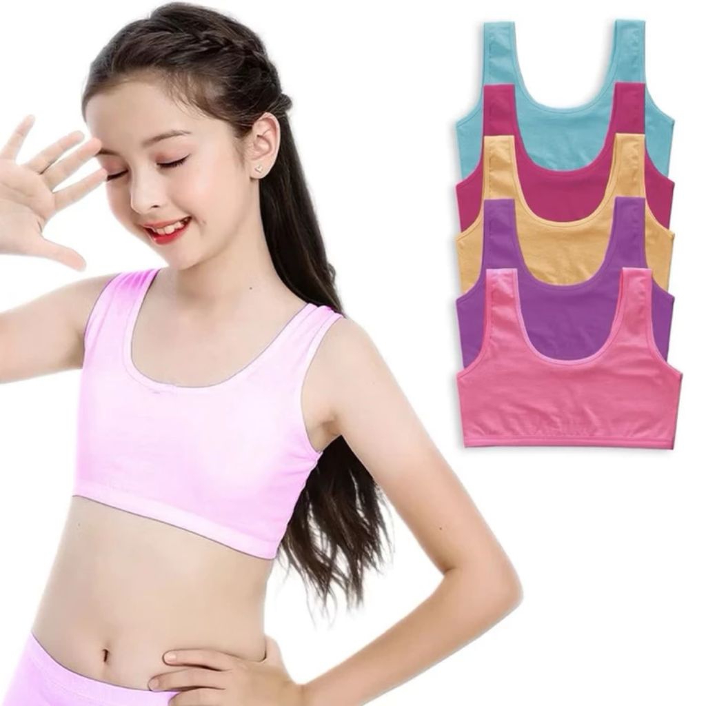 TERLARIS  12 PCS Miniset Motif Anak Remaja SD/SMP Bra Miniset Remaja// Miniset Anak Motif Polos rand