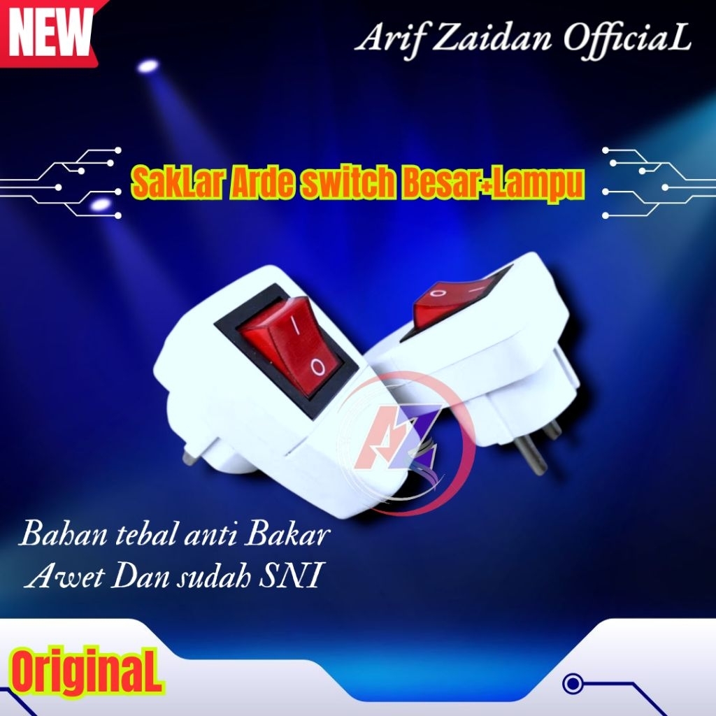Steker Saklar Lampu ON OFF Besar Colokan Listrik ON OFF