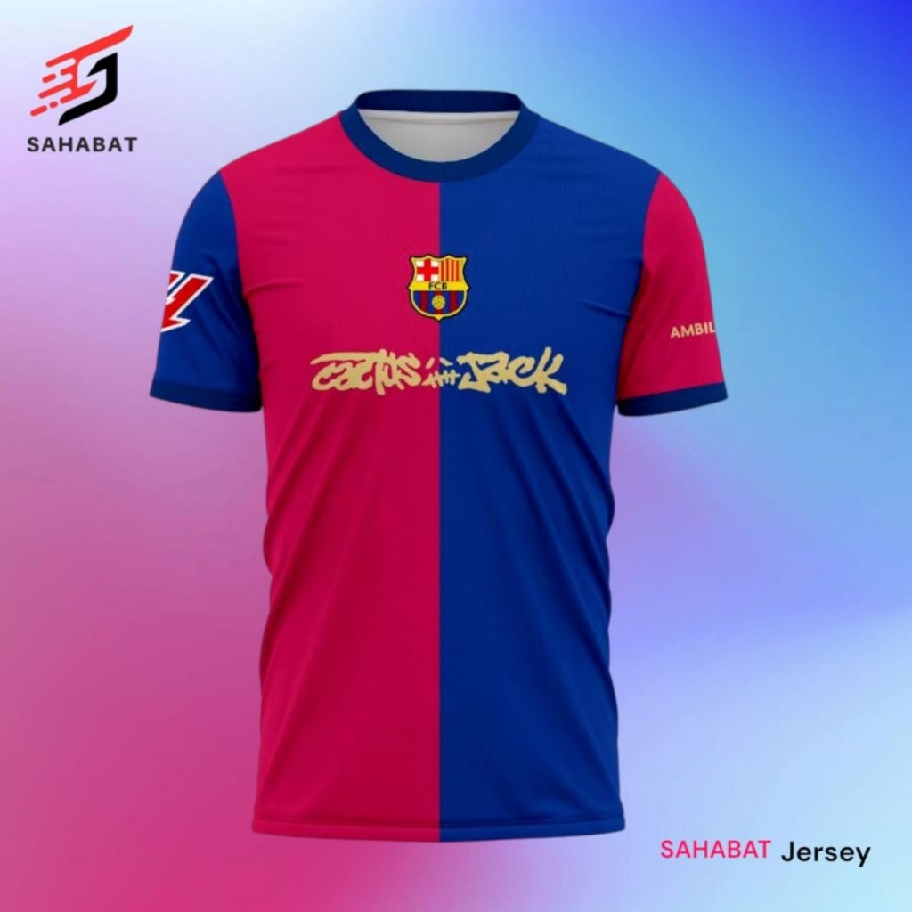 JERSEY BARCELONA X TRAVIS SCOTT CACTUS|JACK EL CLASICO 2025 Full| Printing